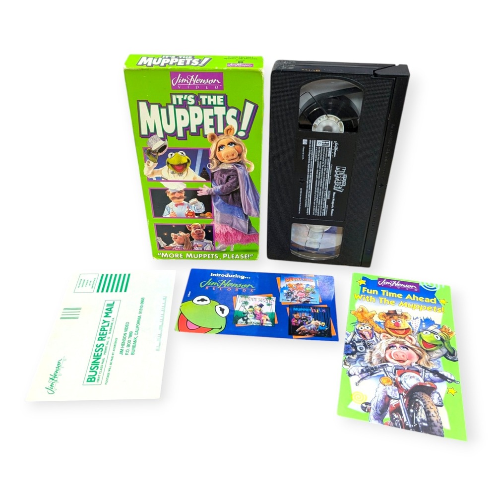Its The Muppets More Muppets Please VHS 1993 Jim Henson Video Vintage W/ Inserts